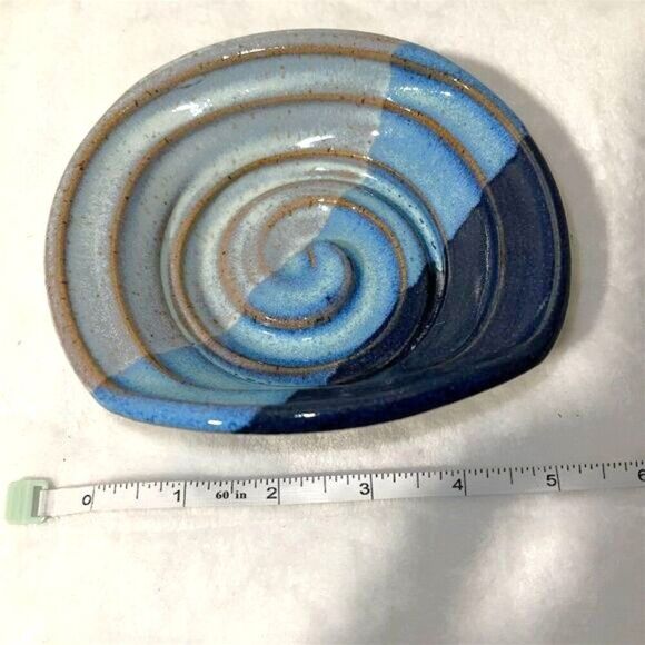 Merlin Handcrafted Blue Pottery Bowl - Picture 4 of 8